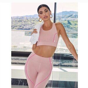 Good American Legging XL NWT Electric Feel Tonal Pink Kardashian Workout Yoga